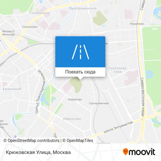 Карта Крюковская Улица