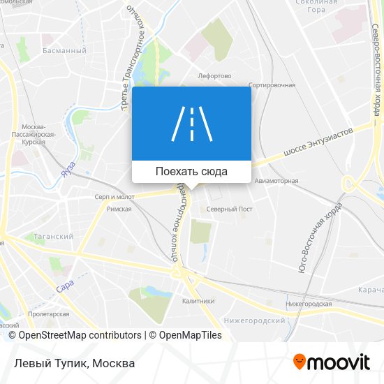 Карта Левый Тупик