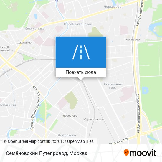 Карта Семёновский Путепровод