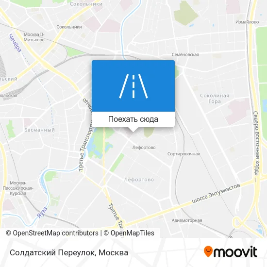 Карта Солдатский Переулок