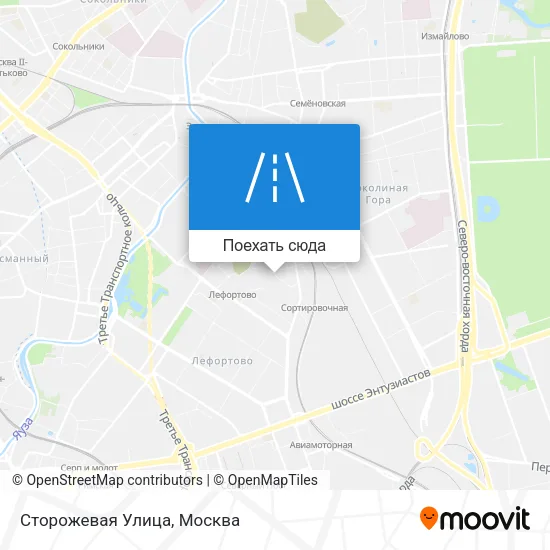 Карта Сторожевая Улица