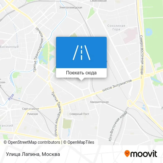 Карта Улица Лапина