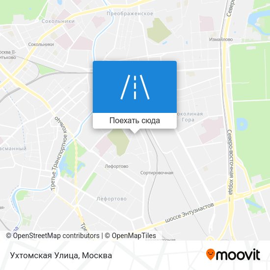 Карта Ухтомская Улица
