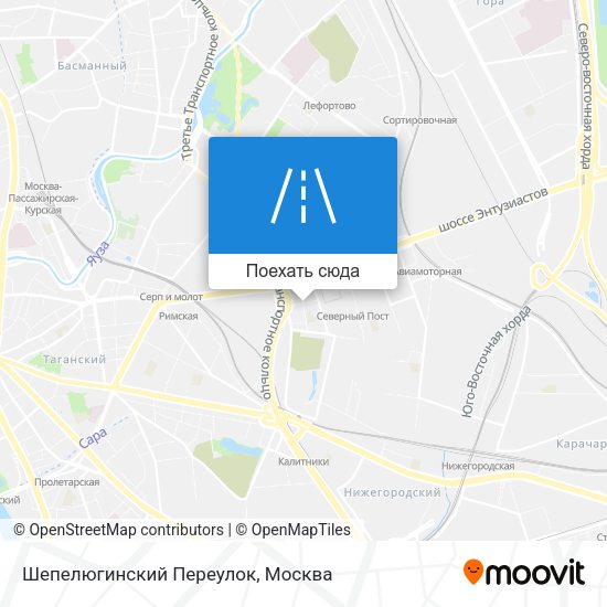 Карта Шепелюгинский Переулок