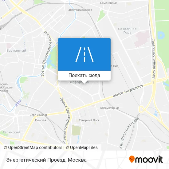 Карта Энергетический Проезд