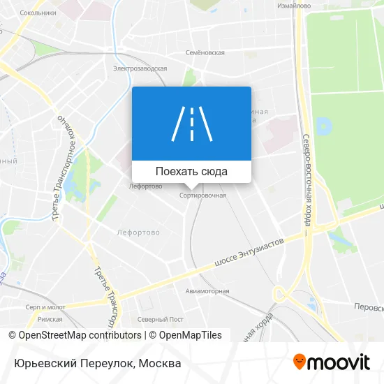 Карта Юрьевский Переулок
