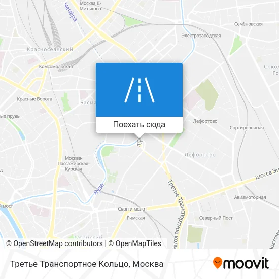 Карта Третье Транспортное Кольцо