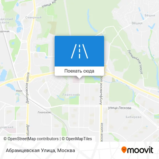 Карта Абрамцевская Улица