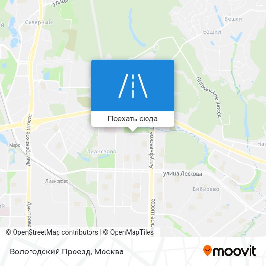 Карта Вологодский Проезд