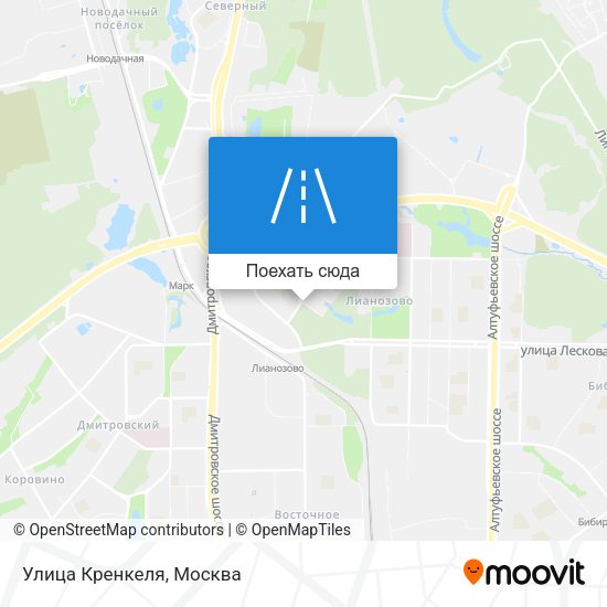 Карта Улица Кренкеля