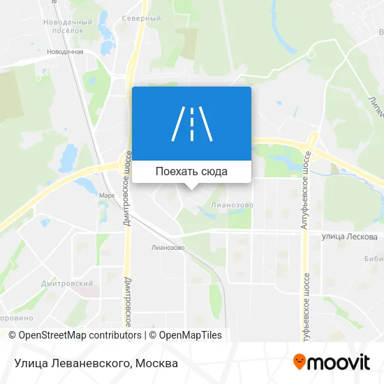 Карта Улица Леваневского