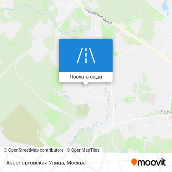 Карта Аэропортовская Улица