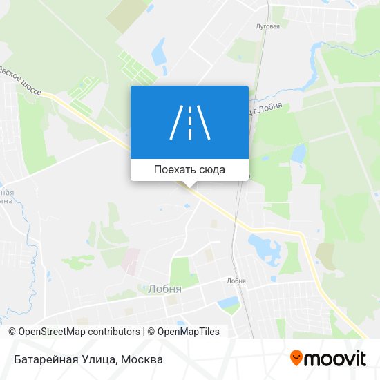 Карта Батарейная Улица