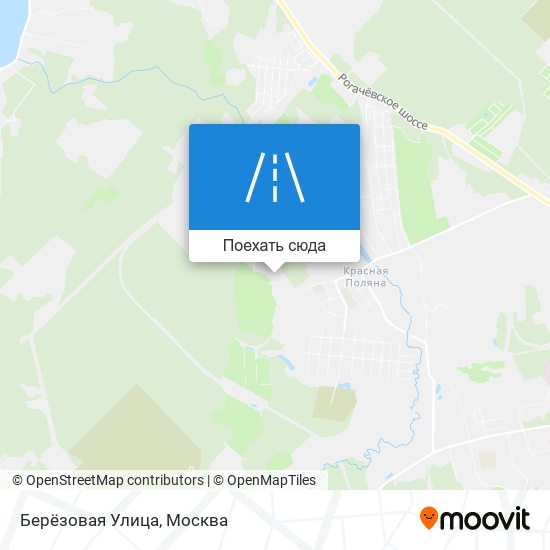 Карта Берёзовая Улица