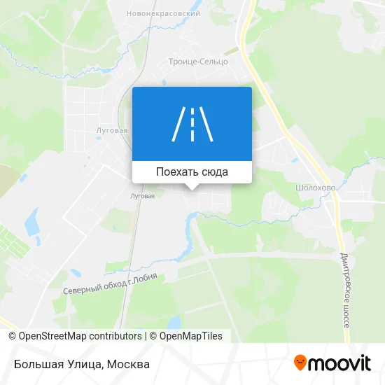 Карта Большая Улица