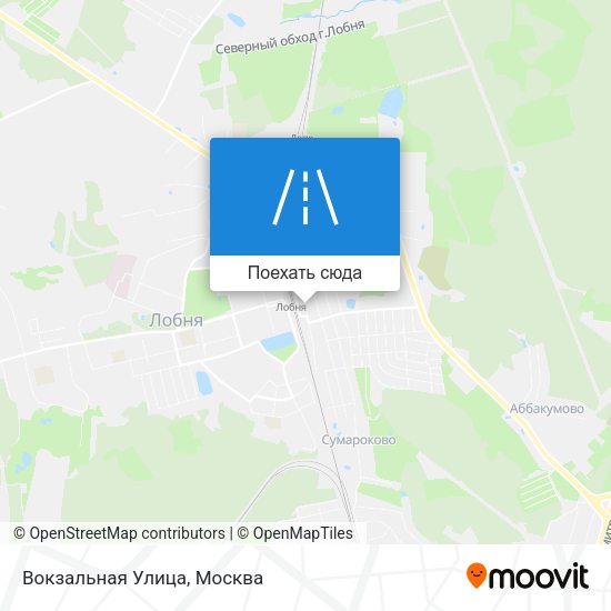Карта Вокзальная Улица