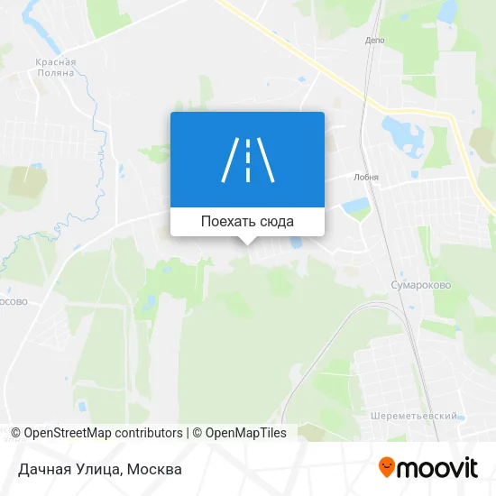Карта Дачная Улица