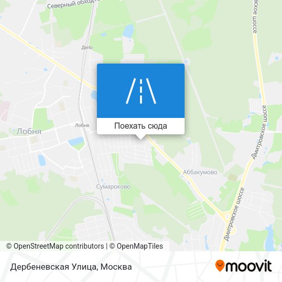 Карта Дербеневская Улица