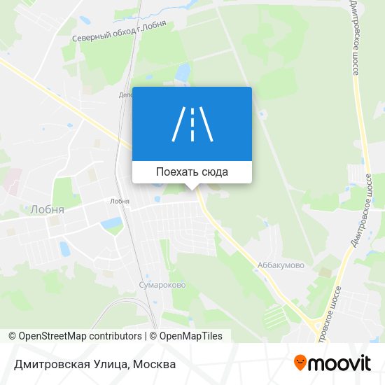Карта Дмитровская Улица