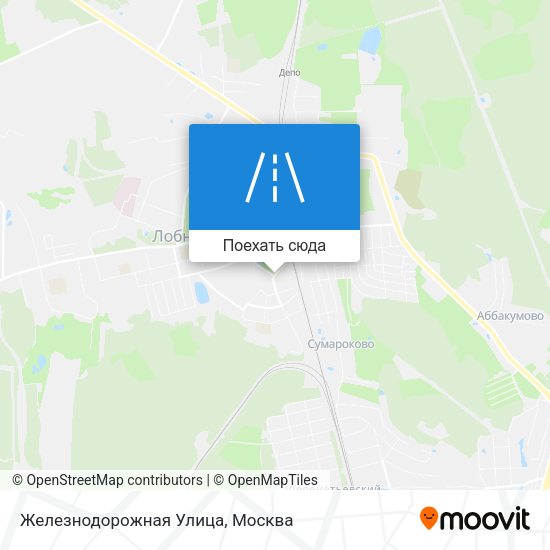 Карта Железнодорожная Улица