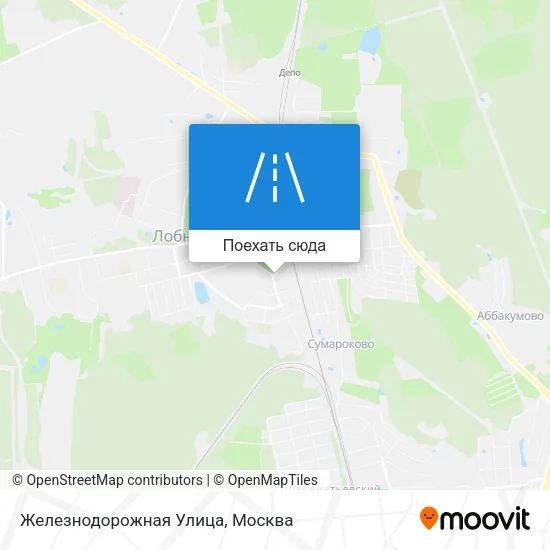 Карта Железнодорожная Улица