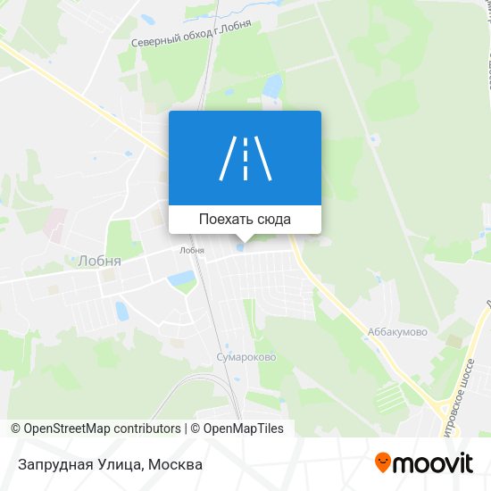 Карта Запрудная Улица