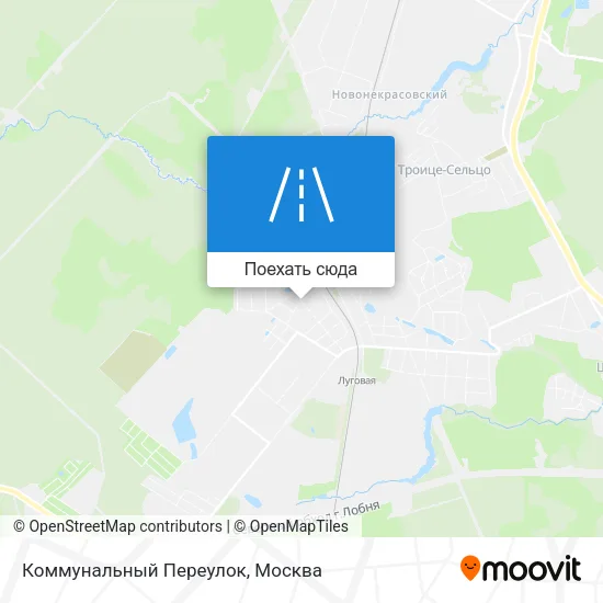 Карта Коммунальный Переулок
