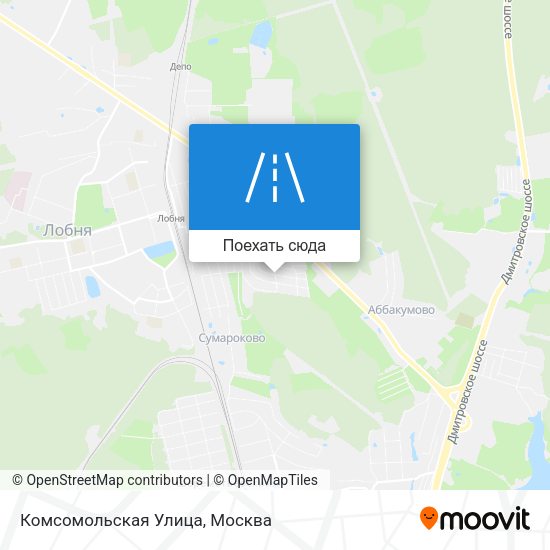 Карта Комсомольская Улица