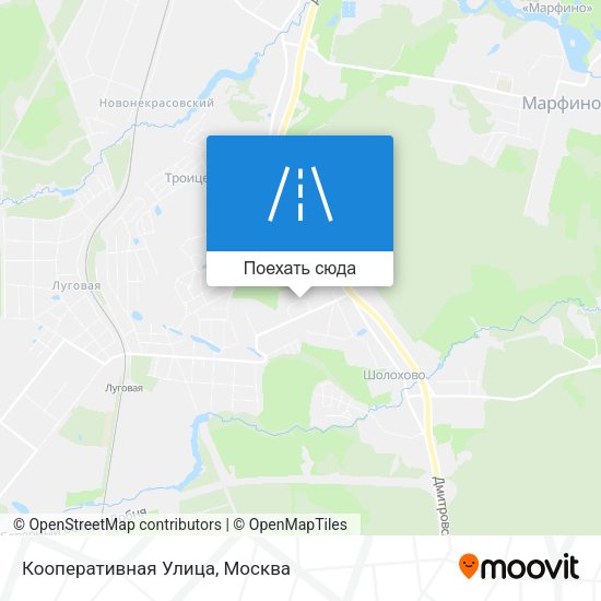 Карта Кооперативная Улица