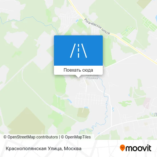 Карта Краснополянская Улица