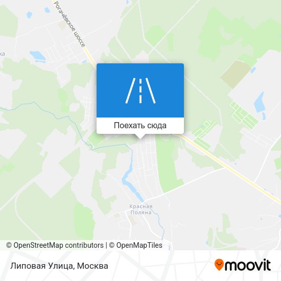 Карта Липовая Улица