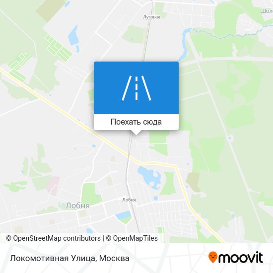 Карта Локомотивная Улица