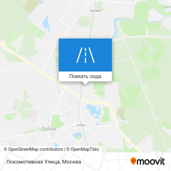 Карта Локомотивная Улица