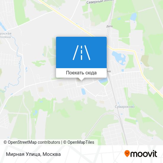 Карта Мирная Улица