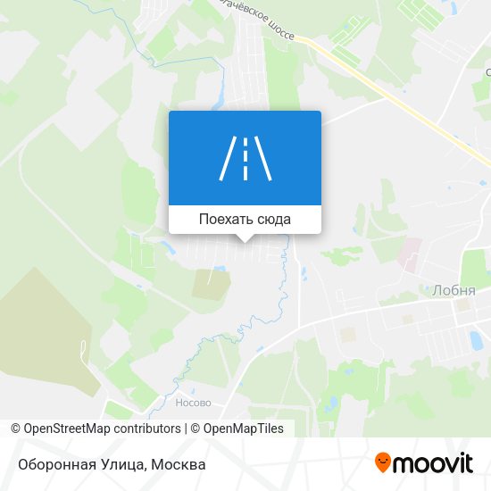 Карта Оборонная Улица