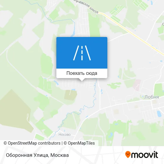 Карта Оборонная Улица
