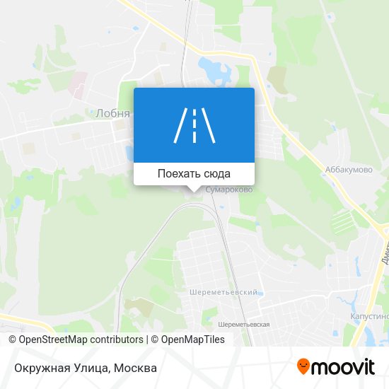 Карта Окружная Улица