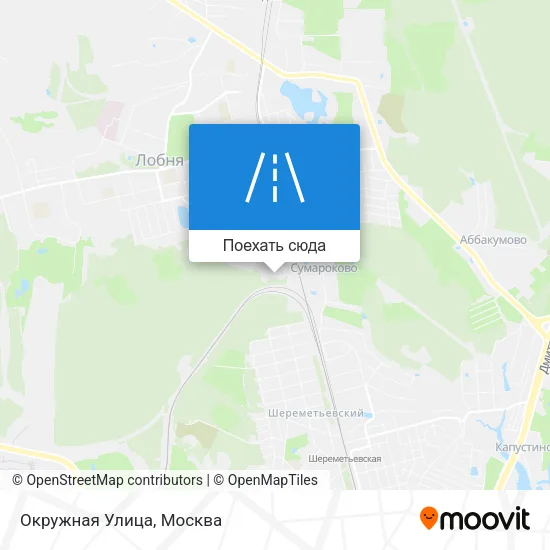 Карта Окружная Улица