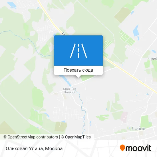 Карта Ольховая Улица