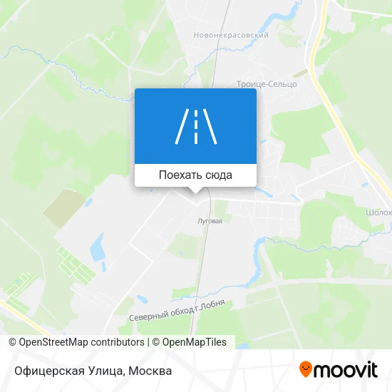 Карта Офицерская Улица