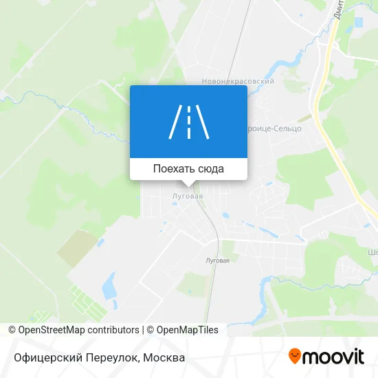 Карта Офицерский Переулок