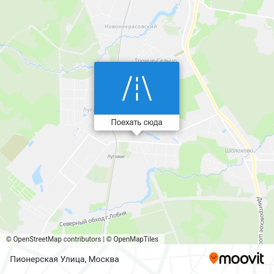 Карта Пионерская Улица