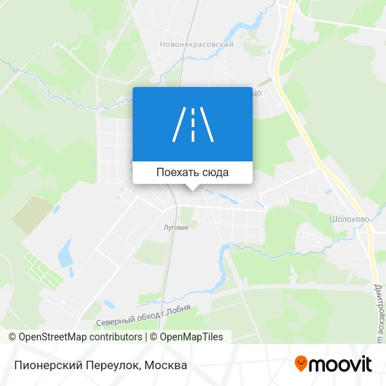 Карта Пионерский Переулок