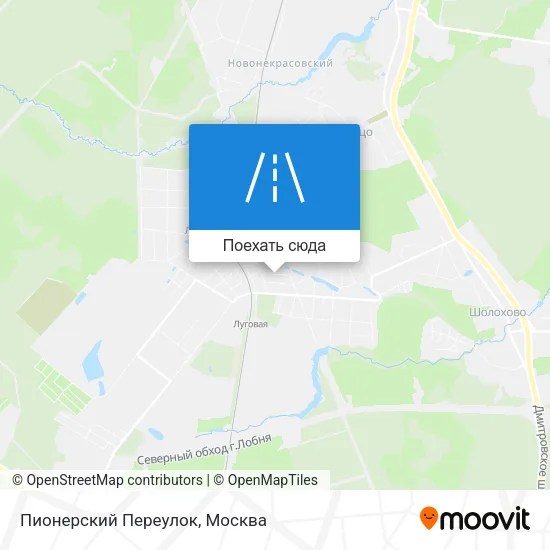 Карта Пионерский Переулок