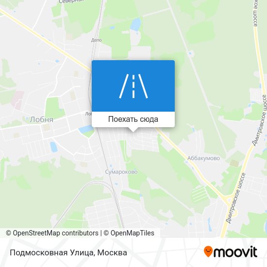 Карта Подмосковная Улица
