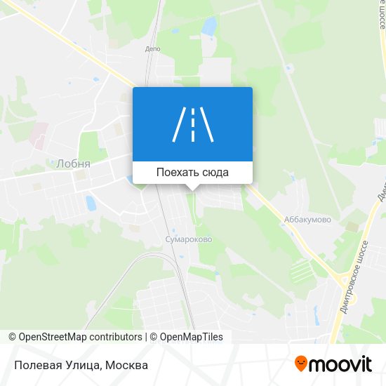Карта Полевая Улица