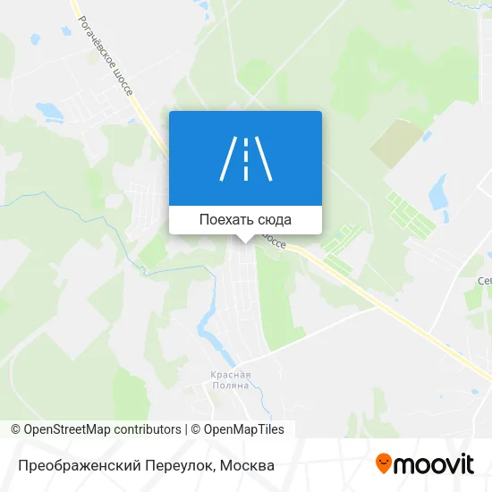Карта Преображенский Переулок