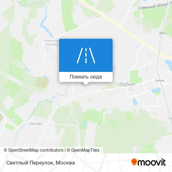 Карта Светлый Переулок
