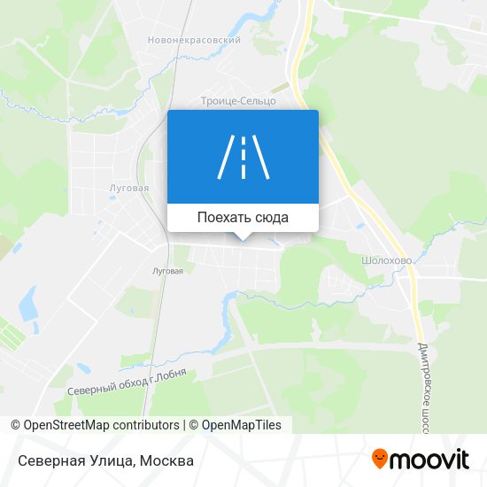 Карта Северная Улица