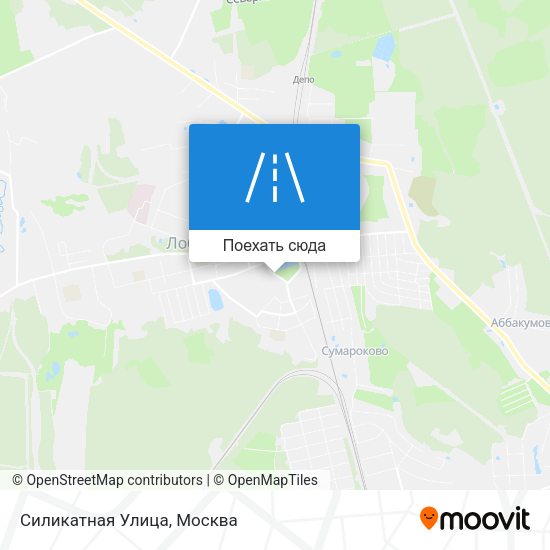 Карта Силикатная Улица